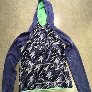 Nike Purple and Green Dri-FIT Hoodie